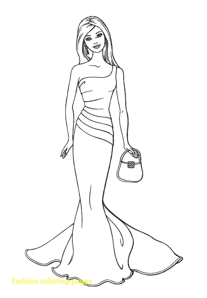 700x1008 Free Printable Fashion Design Coloring Pages With Designer