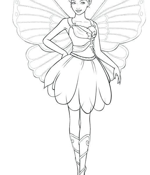 Barbie Coloring Pages Fairy Barbie Coloring Pages Girls Coloring 516x600 Barbie Coloring Pages Fairy Barbie Coloring Pages Girls Coloring