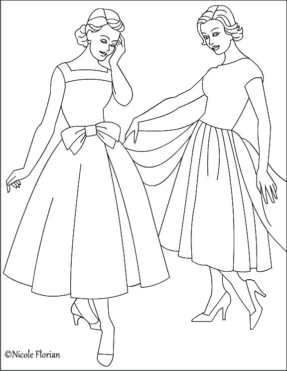 Barbie Fashion Coloring Pages 576x744 Barbie Fashion Coloring Pages