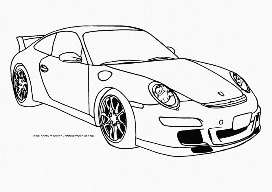 Fast Car Coloring Pages at GetColorings.com | Free printable colorings ...