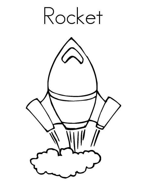 600x776 Rocket Ship Very Fast Speed Coloring Page