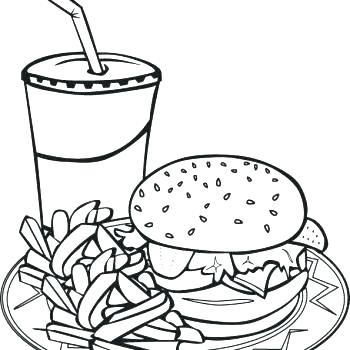 Fast Food Coloring Sheets Coloring Pages