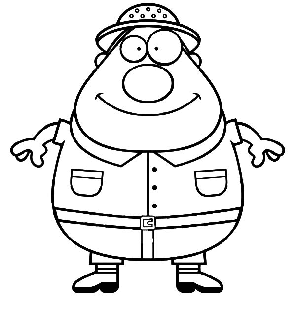Fat Boy Wear Safari Coloring Pages 600x627 Fat Boy Wear Safari Coloring Pages