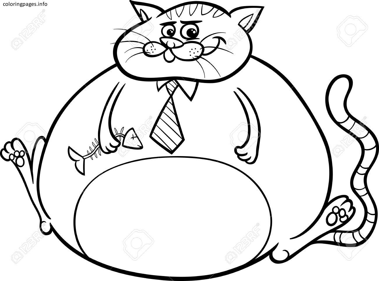 Fat Cat Coloring Pages Colors Lively Free Acpra 1300x965 Fat Cat Coloring Pages Colors Lively Free Acpra