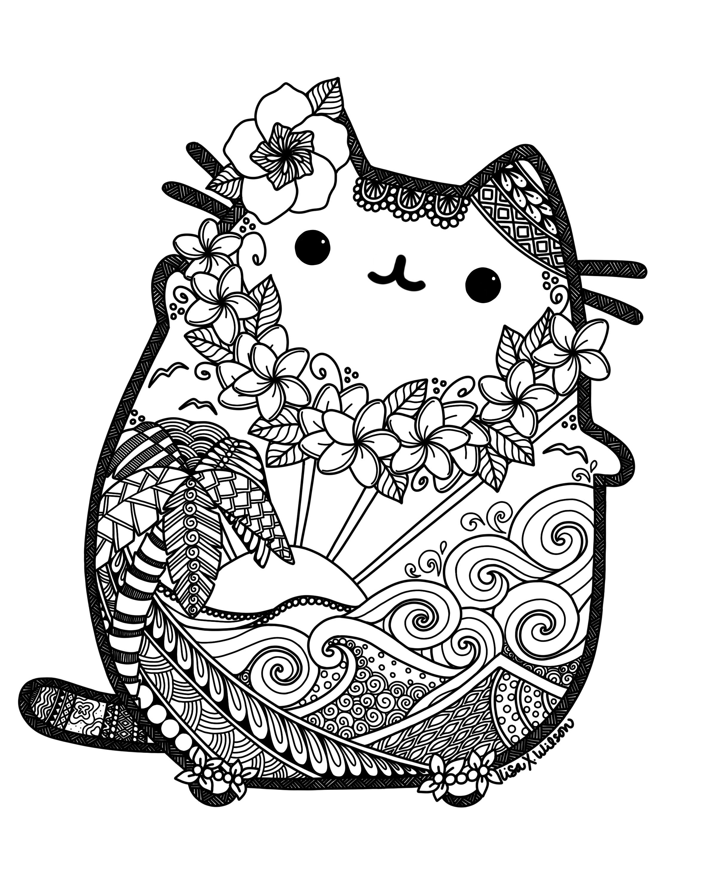 Hawaiian Pusheen Fan Art Pusheen Pusheen, Fan Art 2400x3000 Hawaiian Pusheen Fan Art Pusheen Pusheen, Fan Art