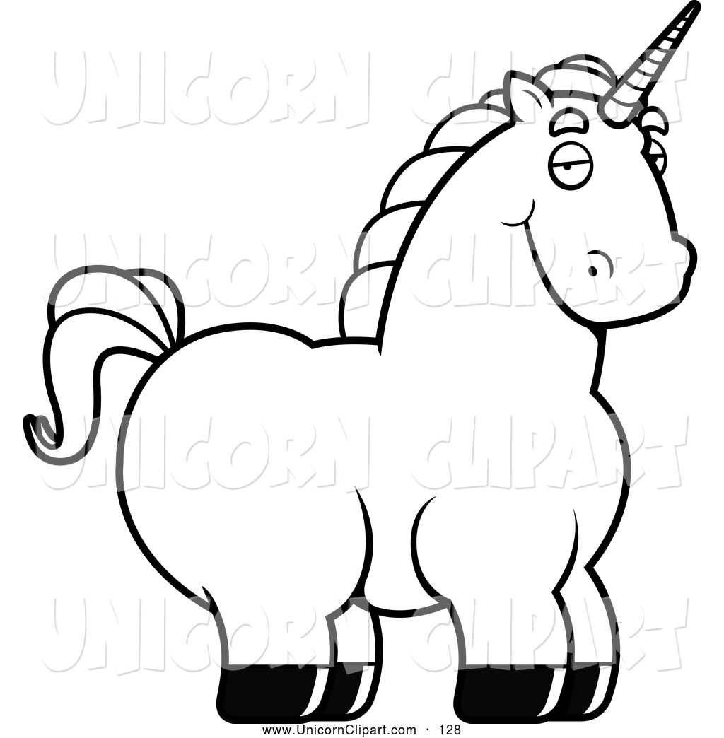 Fantasy Vector Clip Art Of A Fatty Black And White Chubby Unicorn 1024x1044 Fantasy Vector Clip Art Of A Fatty Black And White Chubby Unicorn