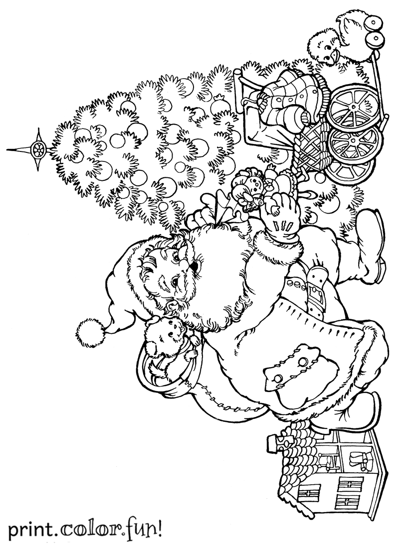 Santa And Presents Christmas Coloring Pages Printable 905x1224 1 800x1100 Santa And Presents Christmas Coloring Pages Printable 905x1224 1