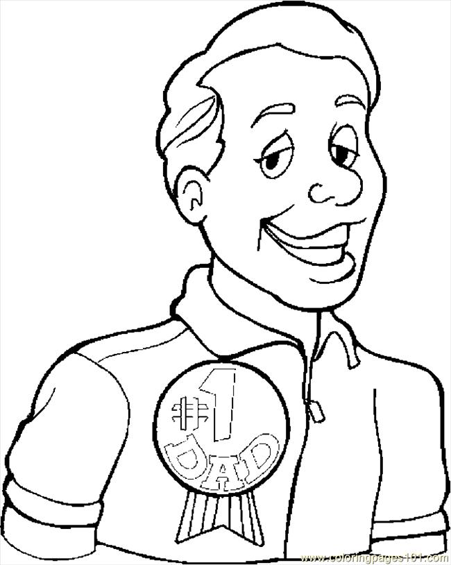 Dad 1 Coloring Page 650x814 Dad 1 Coloring Page