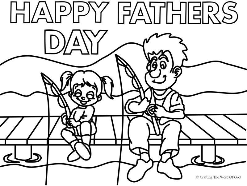 Happy Father's Day Coloring Pages Fishing 800x605 Happy Father's Day Coloring Pages Fishing