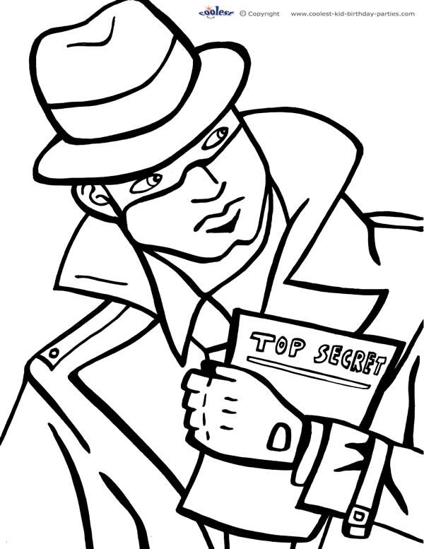 600x777 Gallery Fbi Coloring Pages For Kids,