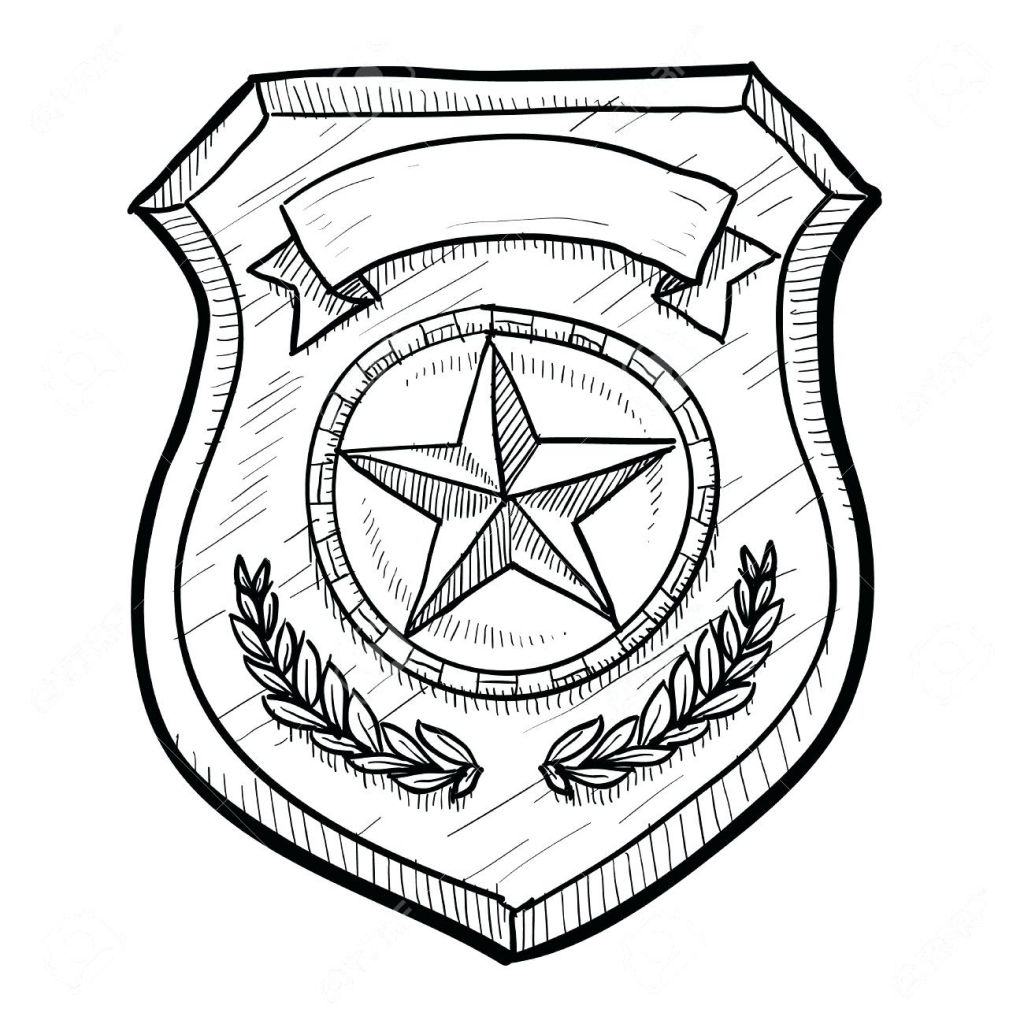 1024x1024 Huge Gift Police Badge Coloring Page Msyldt Portalconexaopb