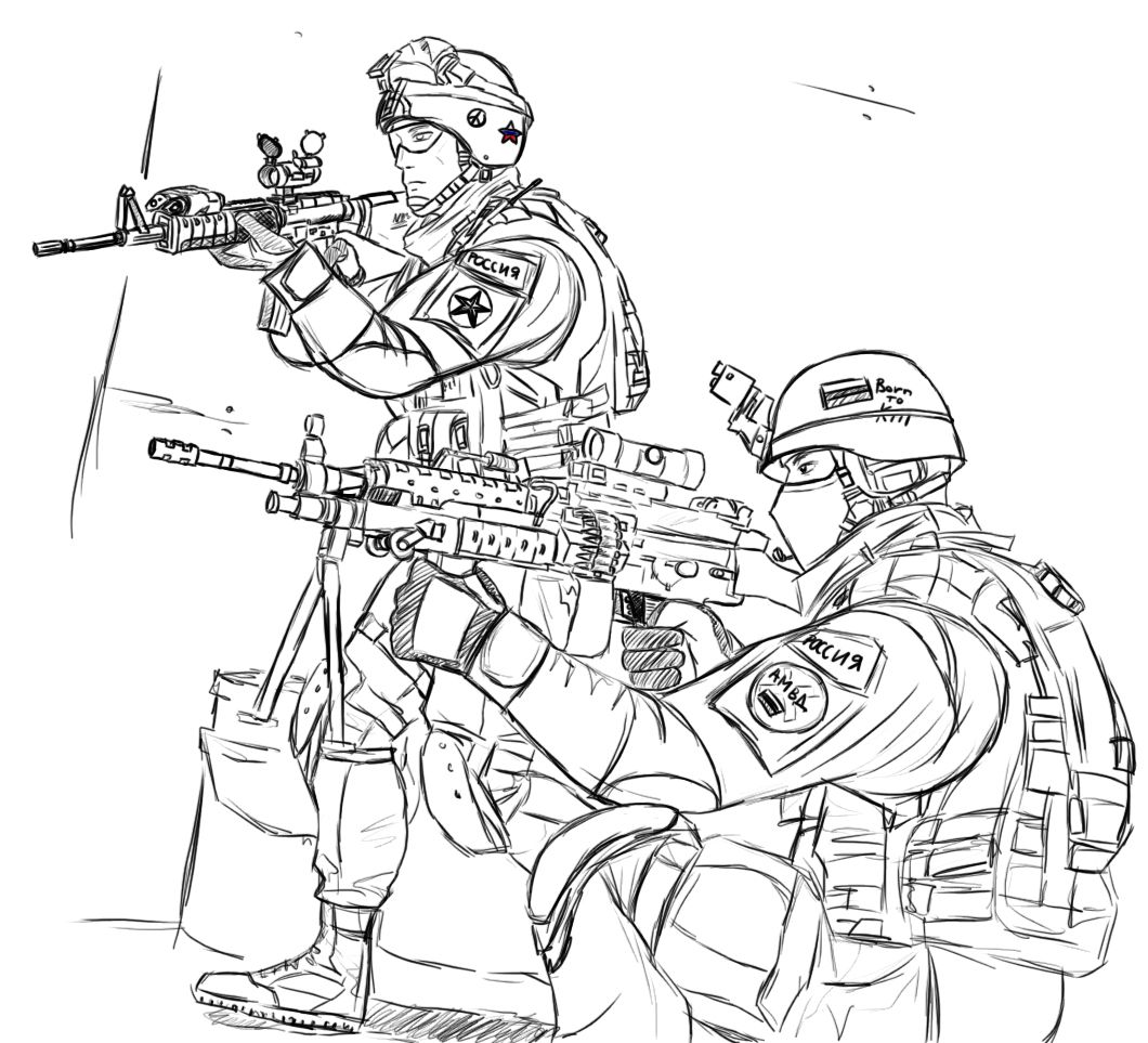 1060x963 Ultimate Swat Team Coloring Pages For Kids Pro