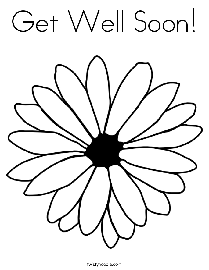 Get Well Soon Coloring Page 685x886 Get Well Soon Coloring Page