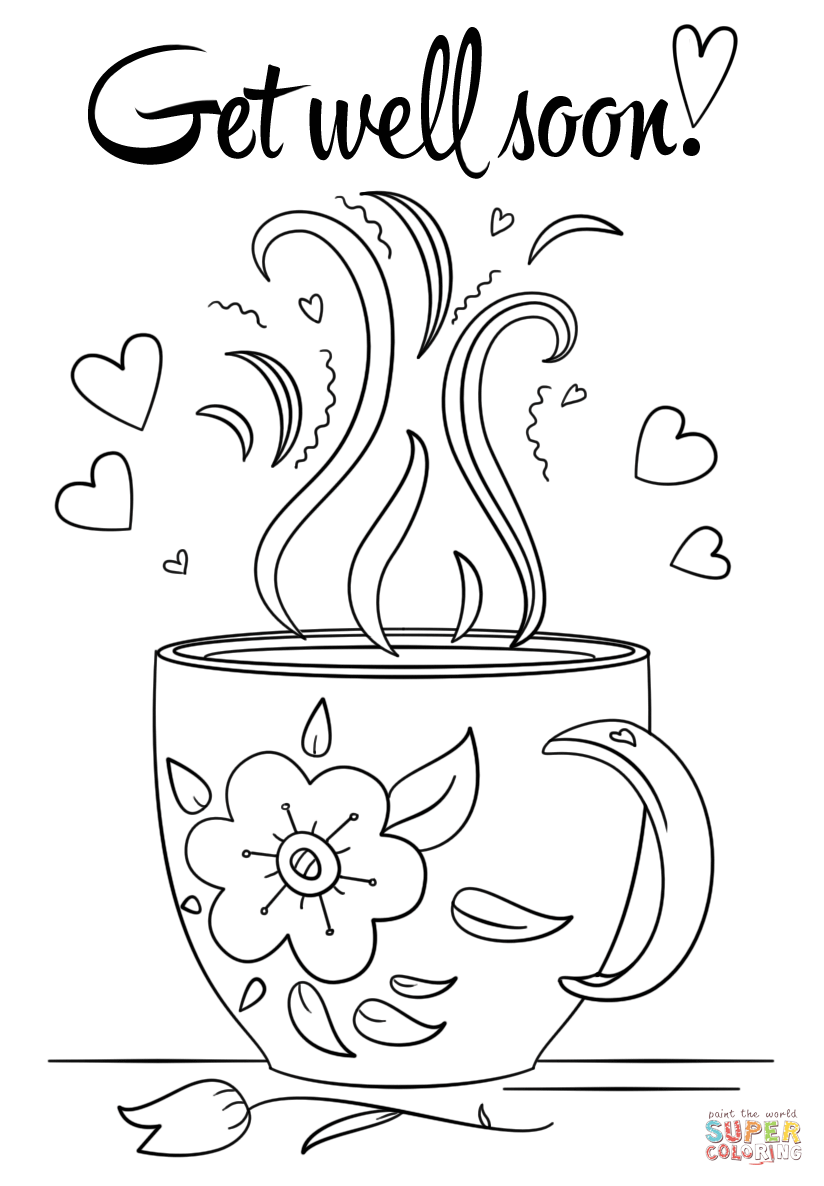 Feel Better Coloring Page Coloring Pages
