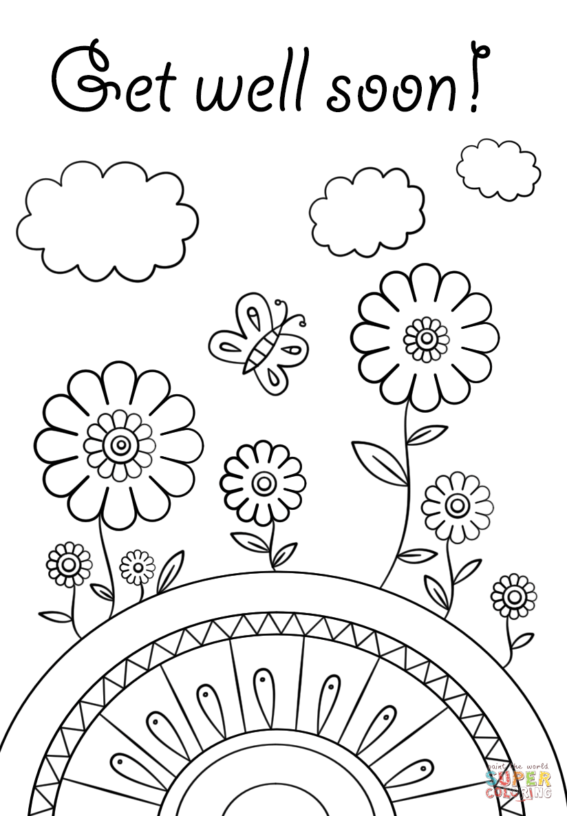 Get Well Soon Coloring Pages Page Free Printable Throughout 824x1186 Get Well Soon Coloring Pages Page Free Printable Throughout