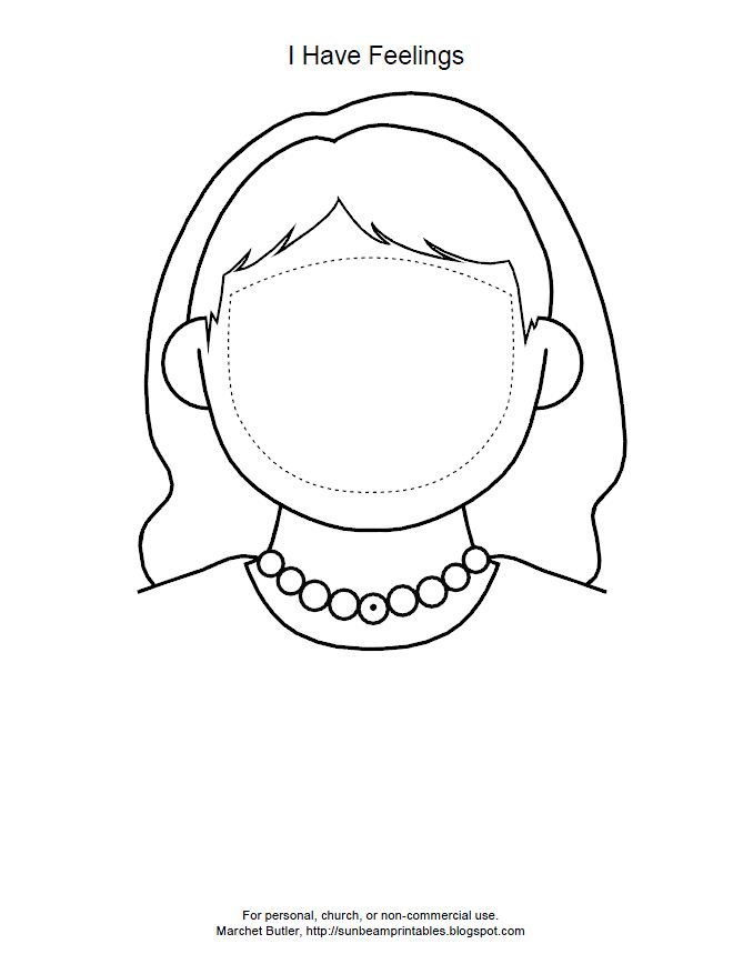 669x868 Feeling Faces Coloring Pages