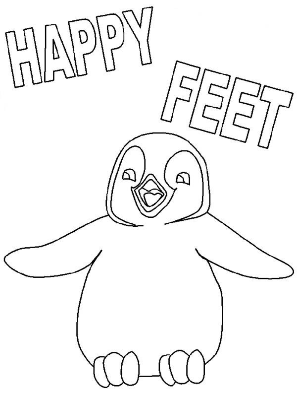 Happy Feet Coloring Pages 600x800 Happy Feet Coloring Pages