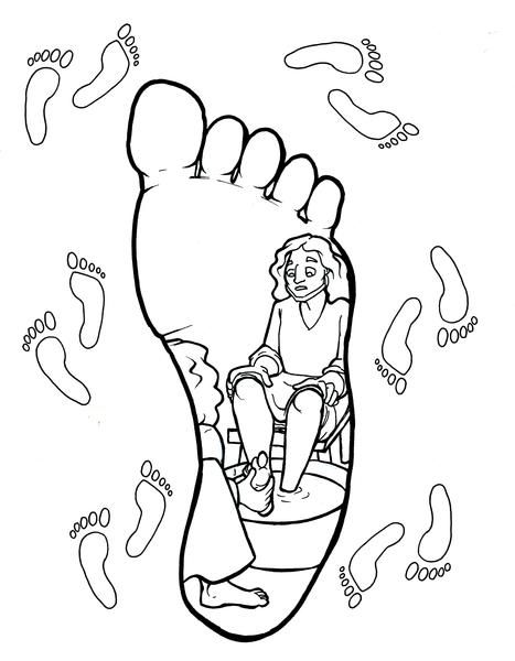 Use This Free Jesus Washes His Disciples Feet Coloring Page 467x600 Use This Free Jesus Washes His Disciples Feet Coloring Page