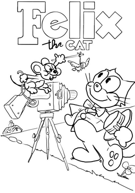 Felix The Cat Coloring Pages