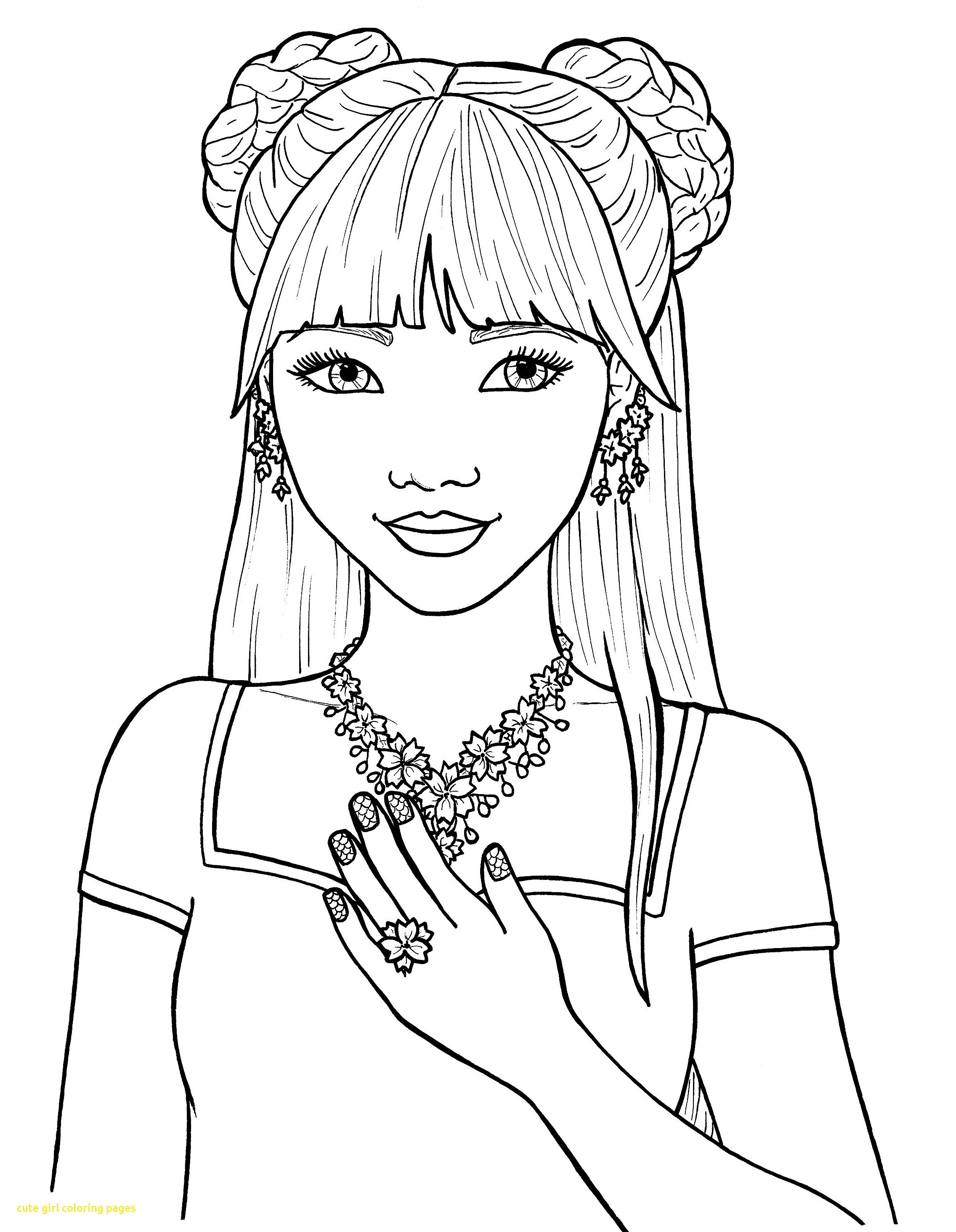 Female Coloring Pages Cute Girl Gambarmewarnai Me Prixducommerce 2272x2929 Female Coloring Pages Cute Girl Gambarmewarnai Me Prixducommerce