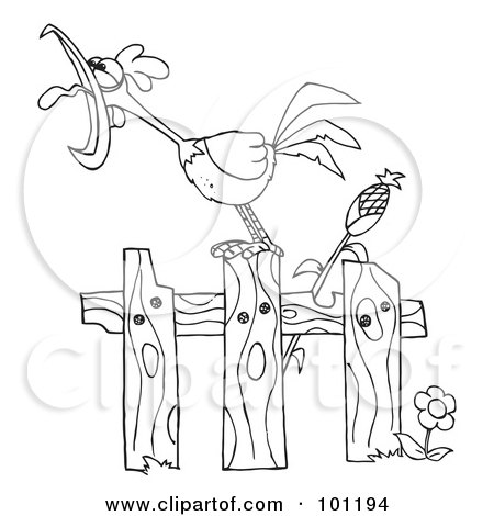 450x470 Royalty Free (Rf) Clipart Illustration Of A Coloring Page Outline
