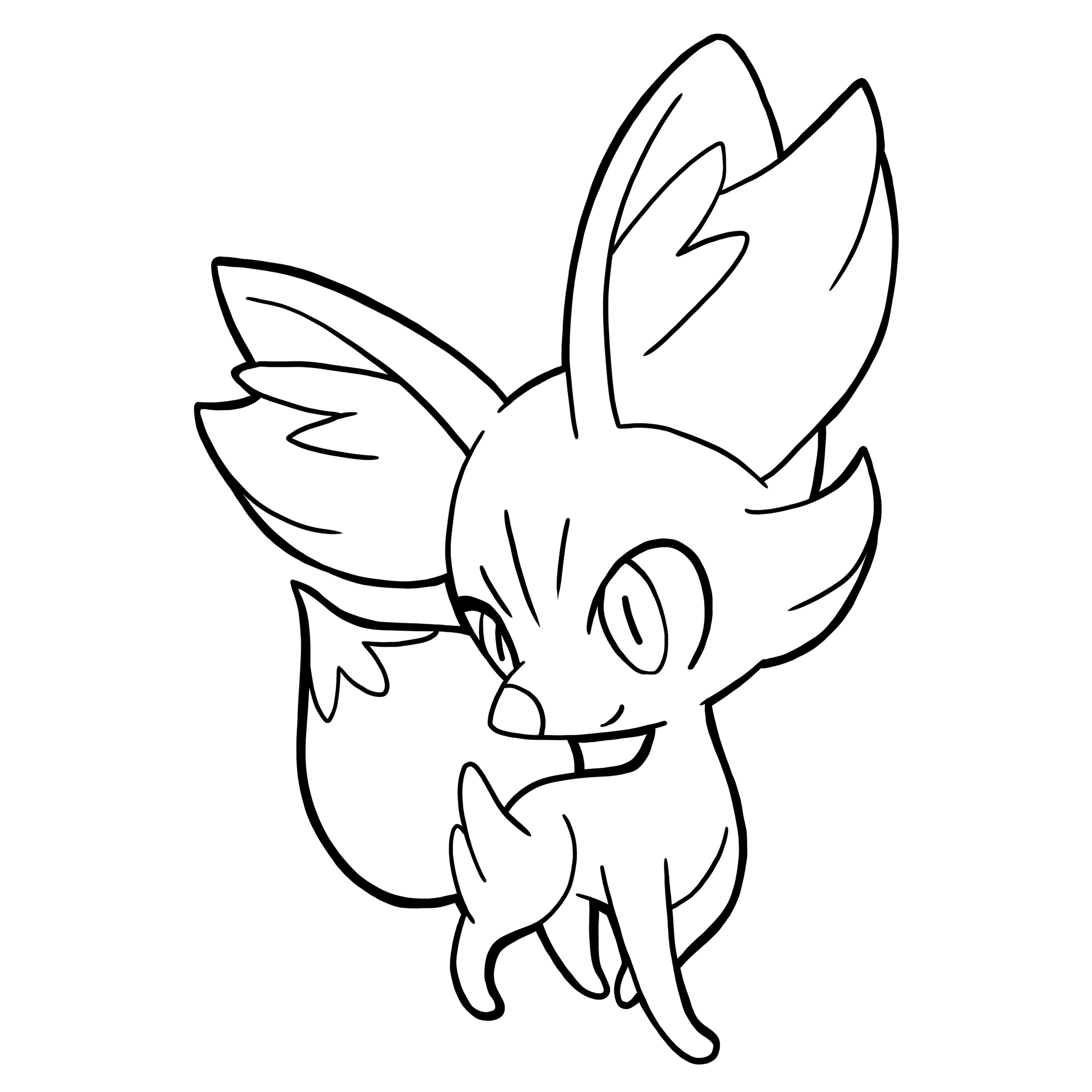 Fennekin Coloring Page at GetColorings.com | Free printable colorings