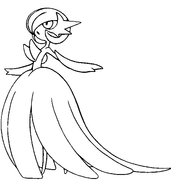 597x650 Pokemon Coloring Pages Gardevoir