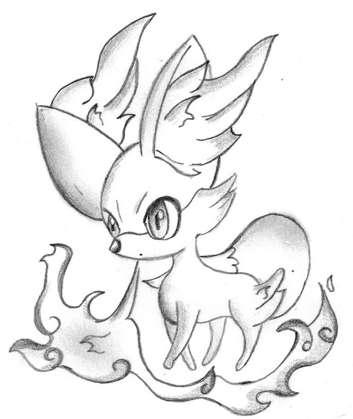 700x831 Exclusive Inspiration Pokemon Coloring Pages Fennekin