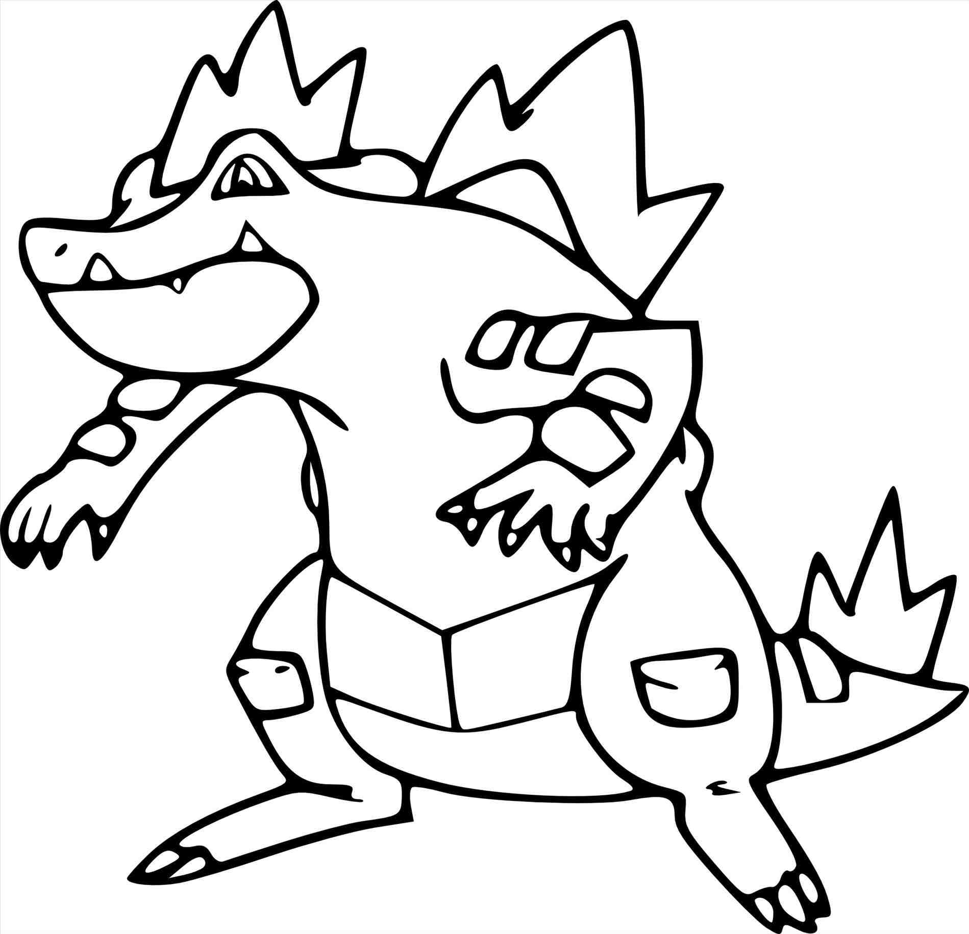 1899x1832 Lineart Detailed Mareepgif Pokemon Coloring Pages Feraligatr