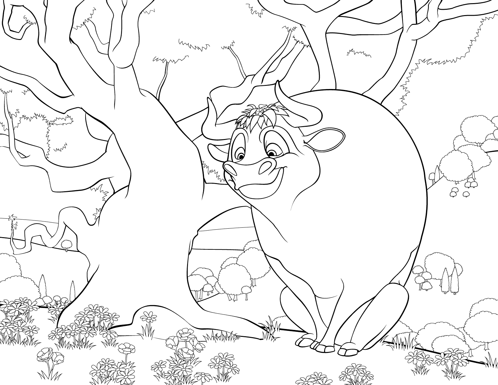 Printable Disney Ferdinand Coloring Pages 1584x1224 Printable Disney Ferdinand Coloring Pages