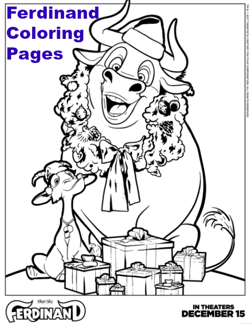 Ferdinand Is Now In Theaters + Free Coloring Pages 500x642 Ferdinand Is Now In Theaters + Free Coloring Pages