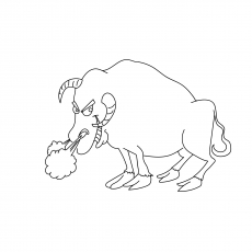 230x230 10 Cute Bull Coloring Pages For Your Toddler