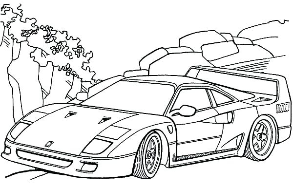 Ferrari Car Coloring Pages at GetColorings.com | Free printable ...