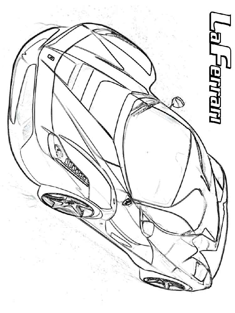 750x1000 Free Printable Ferrari Car Coloring Pages For Kids
