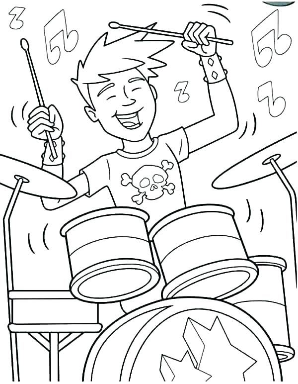 600x772 Drum Coloring Sheet Ferret Coloring Pages Drum Page Drums Snare