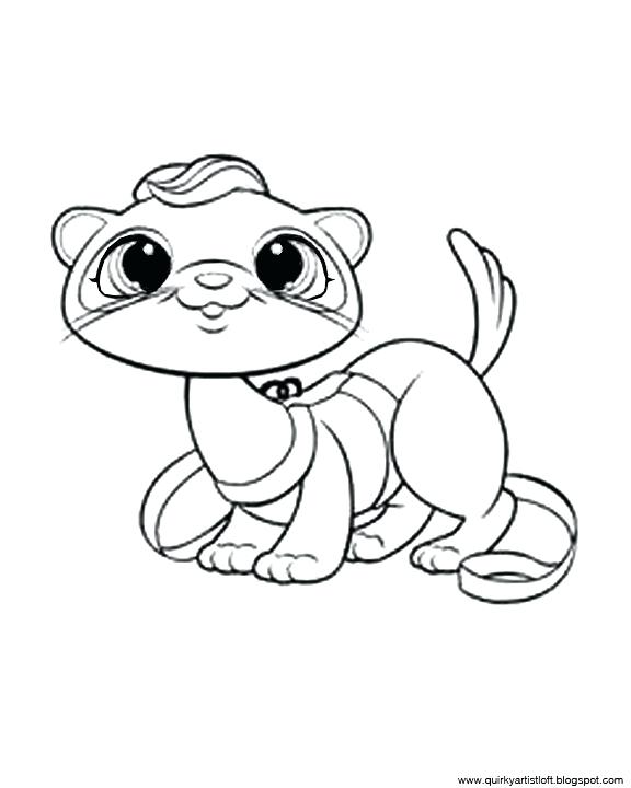 576x720 Ferret Coloring Pages Coloring Pages Animals Ferret Coloring