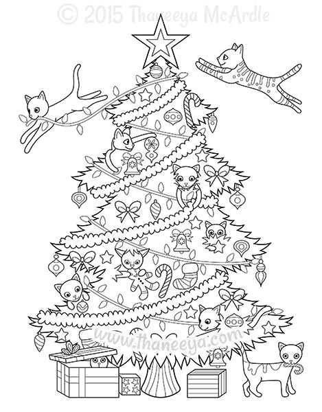 Christmas Coloring Book By Thaneeya Mcardle 469x600 Christmas Coloring Book By Thaneeya Mcardle