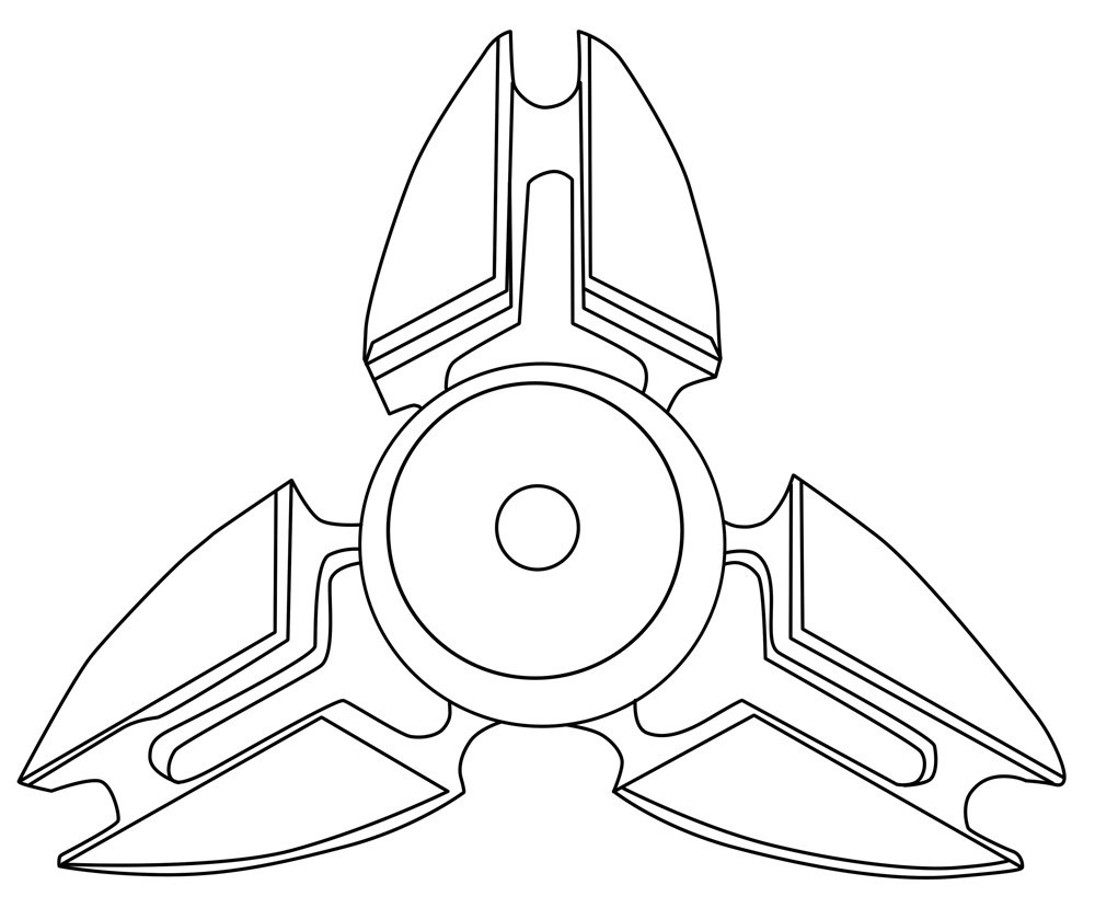 Fidget Spinner Coloring Pages Black And White Printable Coloring 1000x829 Fidget Spinner Coloring Pages Black And White Printable Coloring