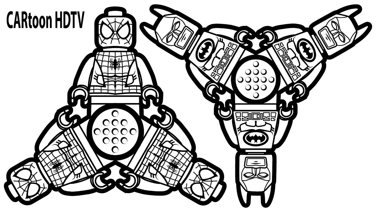 Batman Fidget Spinner Coloring Pages Color Bros 1280x720 Batman Fidget Spinner Coloring Pages Color Bros