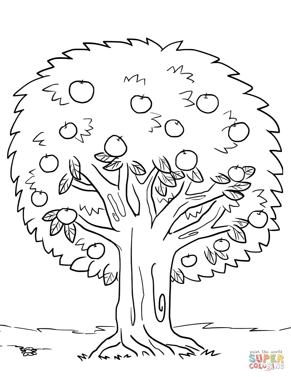 coloring pages the barren fig tree