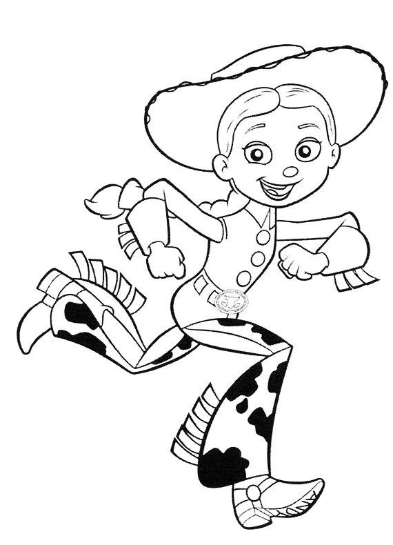 Jessie Toy Story Coloring Pages 570x790 Jessie Toy Story Coloring Pages