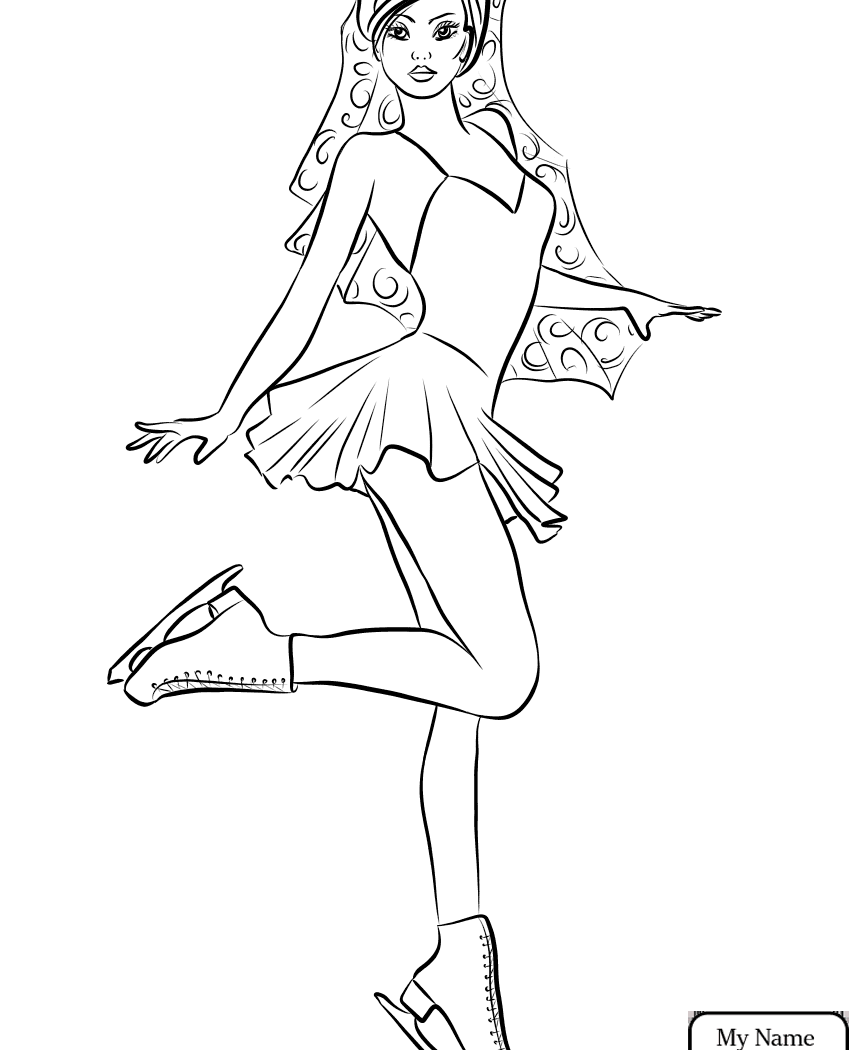Great Hello Kitty Ice Skating Coloring Pages With Figure 865x1050 Great Hello Kitty Ice Skating Coloring Pages With Figure