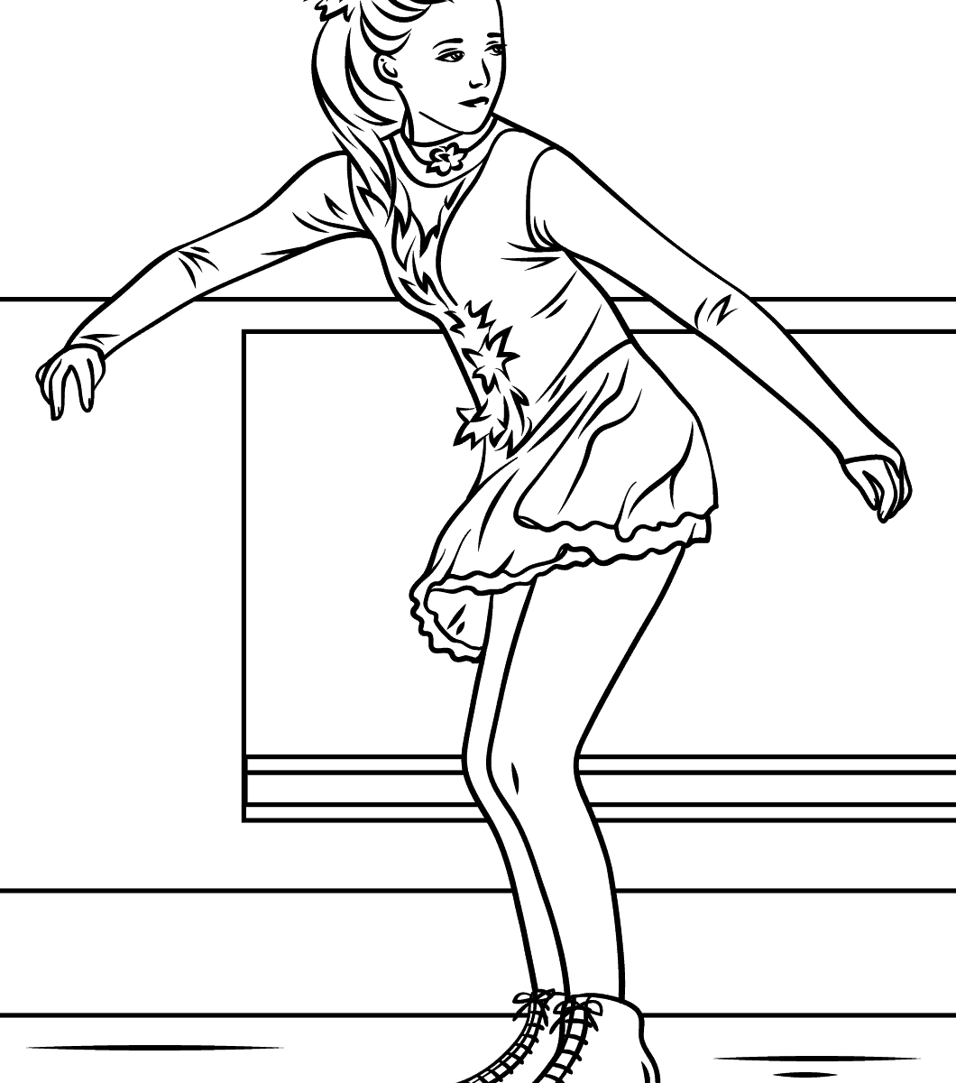 Ice Figure Skating Girl Activities Coloring Page Free Pages 1060x1200 Ice Figure Skating Girl Activities Coloring Page Free Pages