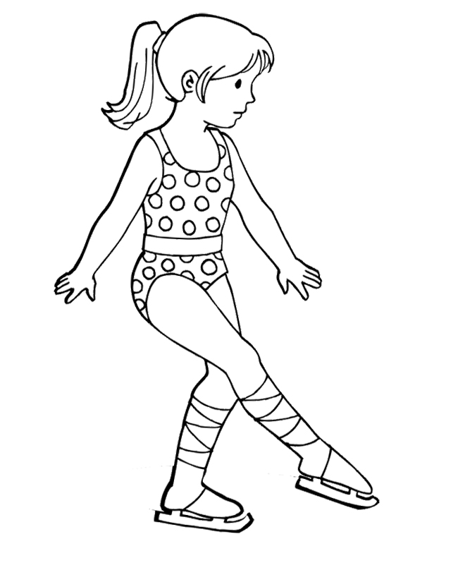 The Girl Figure Skater Coloring Page Dance And Skating Crafts 650x808 The Girl Figure Skater Coloring Page Dance And Skating Crafts