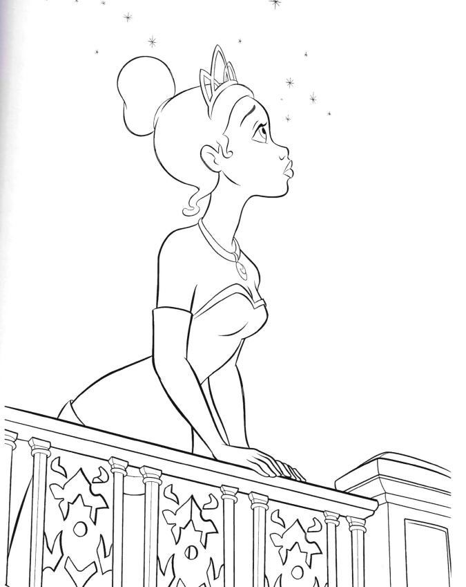 675x849 Tiana Colouring Pages Tiana