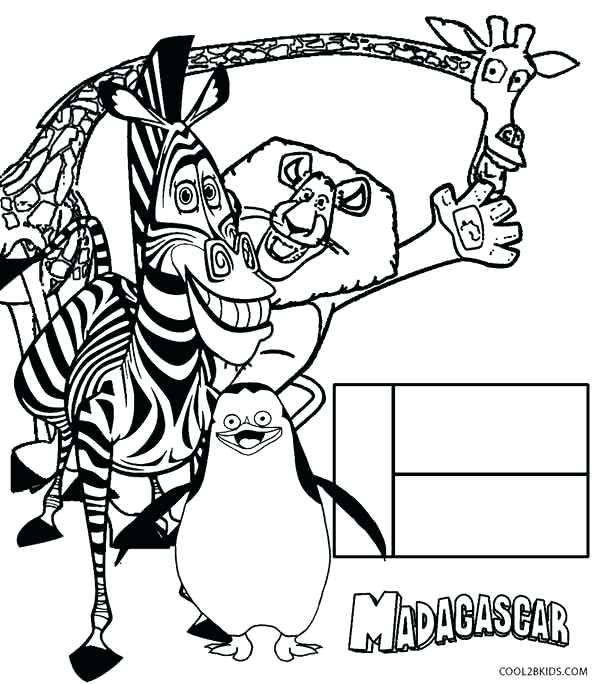 600x684 Madagascar Coloring Pages Coloring Pages Printable Madagascar Film