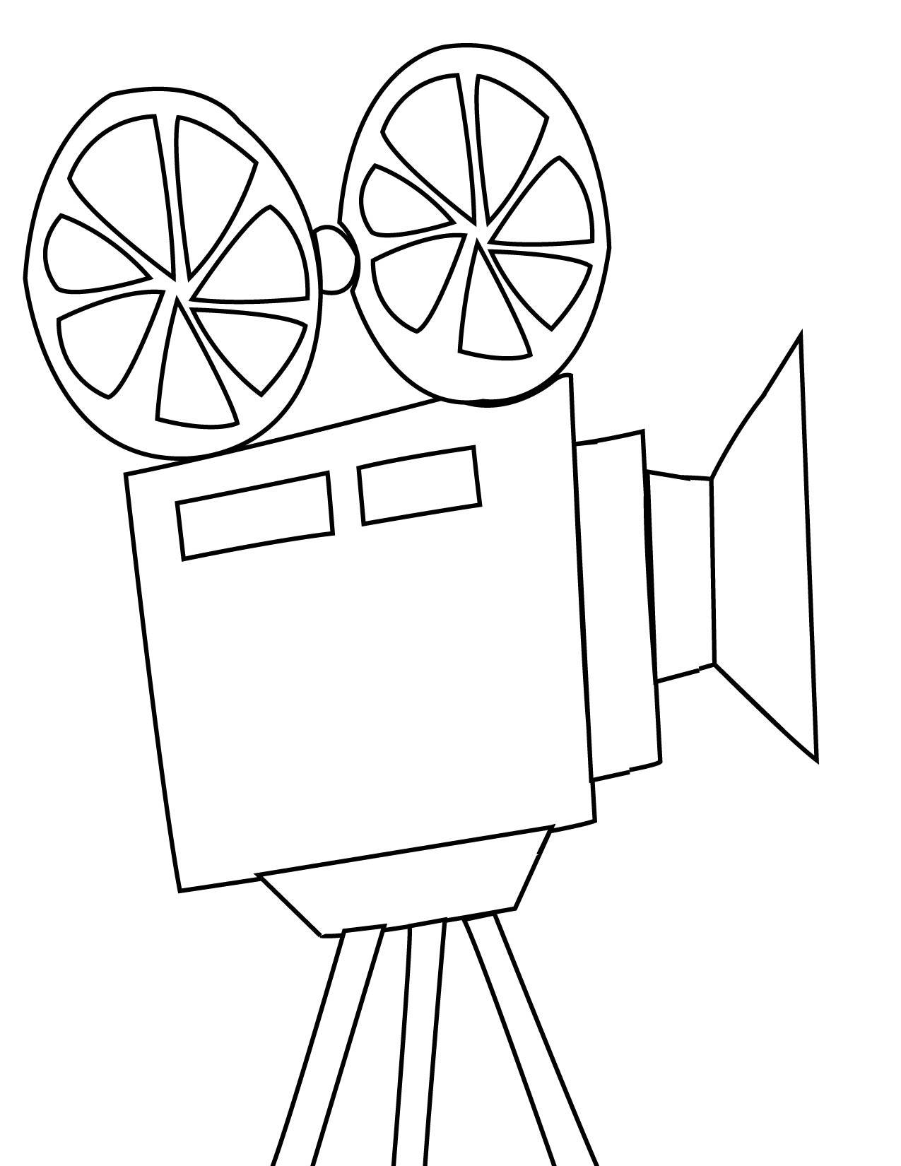 1275x1650 Movie Projector Coloring Page