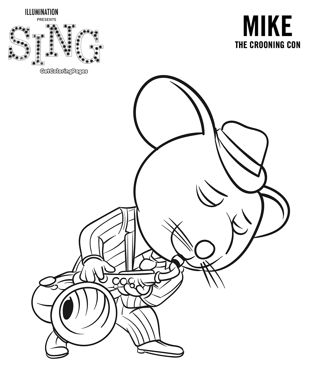1024x1244 Sing Movie Coloring Pages
