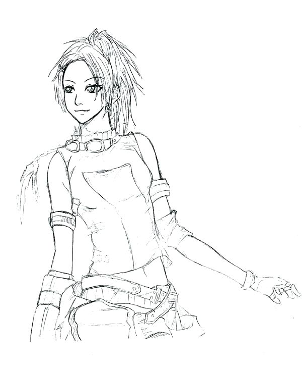 600x737 Final Fantasy 7 Coloring Pages Ideas Final Fantasy Coloring Pages