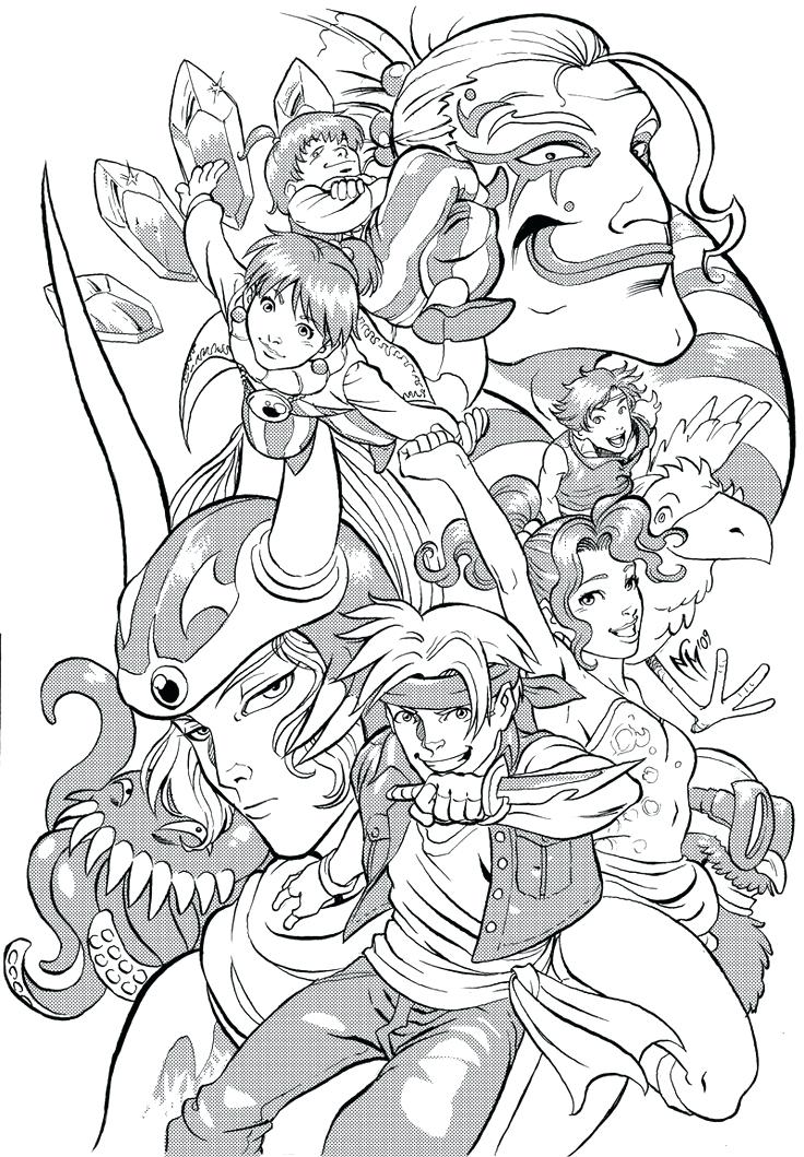 736x1059 Final Fantasy Coloring Pages Final Fantasy Adult Coloring Pages